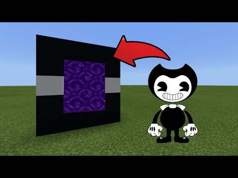 How To Make a Portal to the Bendy Dimension in MCPE (Minecraft PE)
