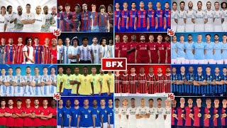 Ronaldo vs Messi vs Neymar vs Mbappe | Barcelona vs Real Madrid vs Bayern Munich LEGENDS (FULL 05)