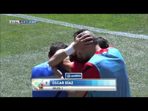 Goal of Óscar Díaz (1-0) UD Almería - Real Betis - HD
