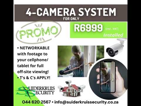 Suiderkruis Security 4-channel camera system (CCTV)