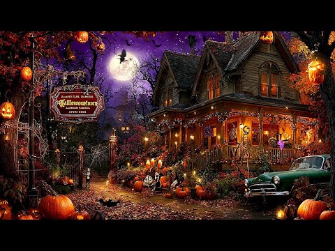 Relaxing Halloween Ambience 2025 🎃 Spooky Halloween Graveyard 👻 Spooky Sounds, Best Halloween Musi