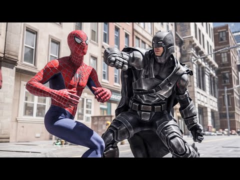 Spiderman vs Batman - Fight Scene