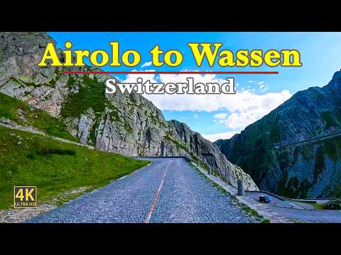 Airolo To Wassen In Switzerland 🇨🇭 | Scenic Road Trip In Stunning 4K | POV Driving