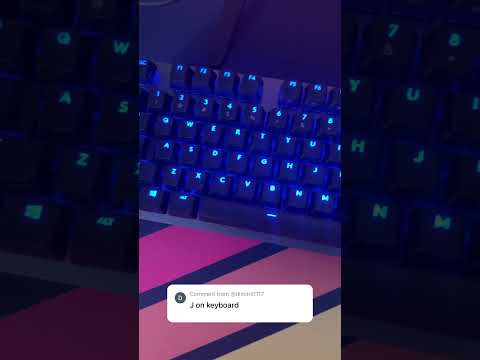 Pressing J on a Logitech G512 Keyboard #logitechkeyboard #click #shorts #keyboard