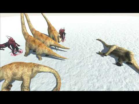 5 Brachiosaurus vs 5x all units - Animal Revolt Battle Simulator