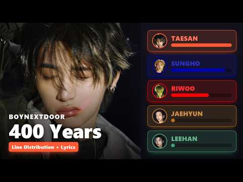 BOYNEXTDOOR - 400 Years (Lyrics + Line Distribution + Subtitles)