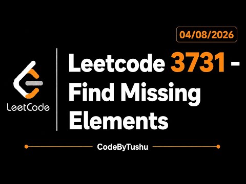 Leetcode 3731 Find Missing Elements Java Solution Hashset Easy Codebytushu