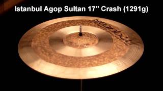 Video thumbnail for Istanbul Agop Sultan 17" Crash (1291g) by Boston Drum Center