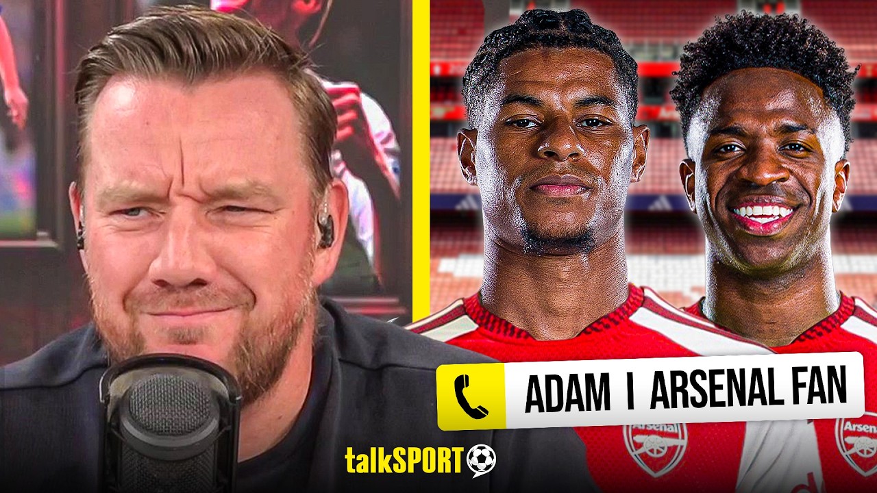 O'Hara left DISGUSTED as Arsenal fan reveals they'd PREFER to sign Marcus Rashford OVER Vinicius Jr!