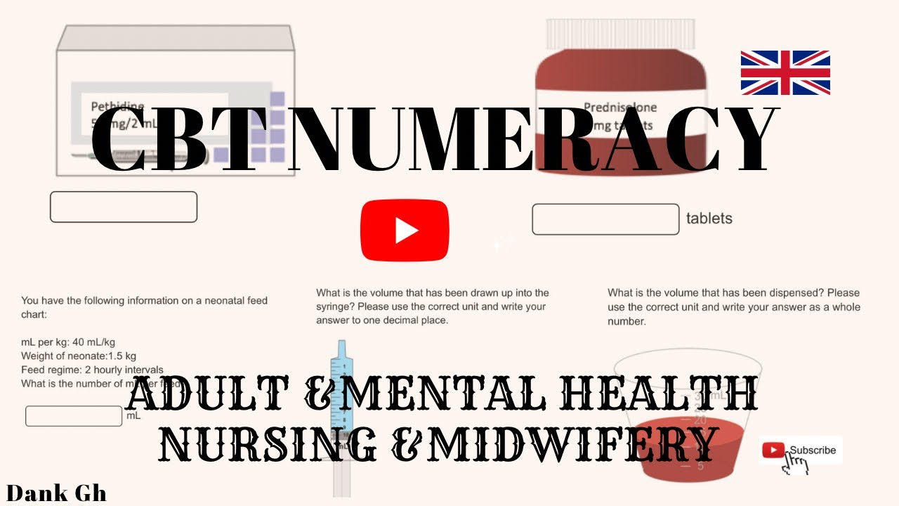CBT NUMERACY TUTORIALS || LEARN AND PASS CBT IN A DAY || ADULT & MENTAL NURSING || MIDWIFERY ||