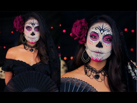 Tutorial do Dia De Los Muertos Calavera/Crânio de Açúcar 2017
