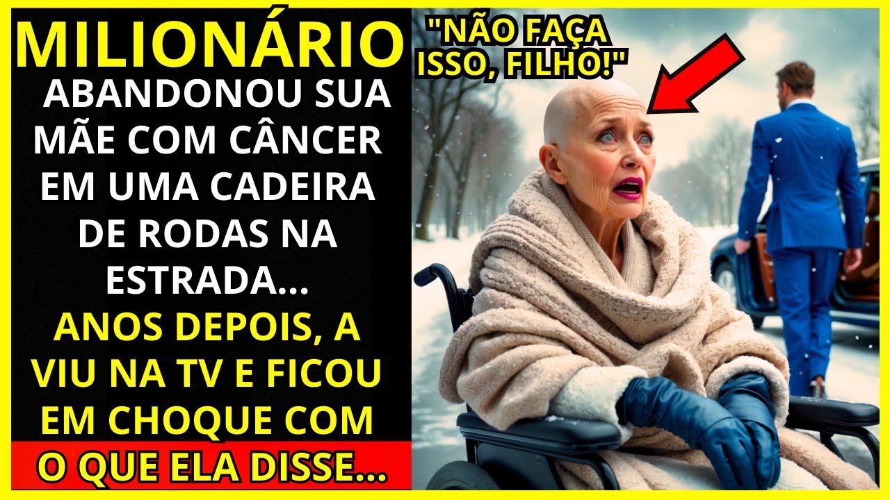 MILIONÁRIO ABANDONA MÃE COM CÂNCER EM CADEIRA DE RODAS NA ESTRADA... ANOS DEPOIS A VÊ NA TELEVISÃO..