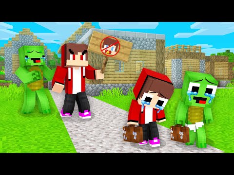EVIL JJ EVICTS BABY JJ AND MIKEY - Minecraft Parody