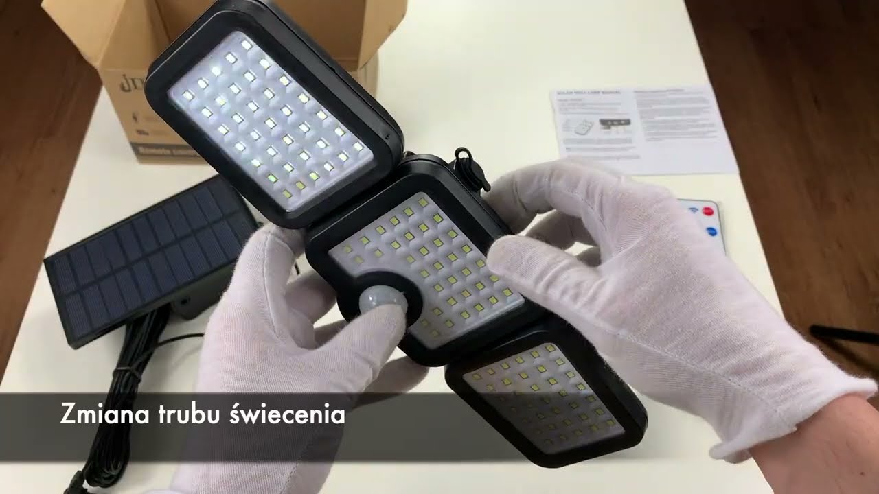 Watch LAMPA SOLARNA CZUJNIK RUCHU ZMIERZCHU 138LED + PILOT Unboxing alesmart.pl now LAMPA SOLARNA CZUJNIK RUCHU ZMIERZCHU 138LED + PILOT Unboxing alesmart.pl