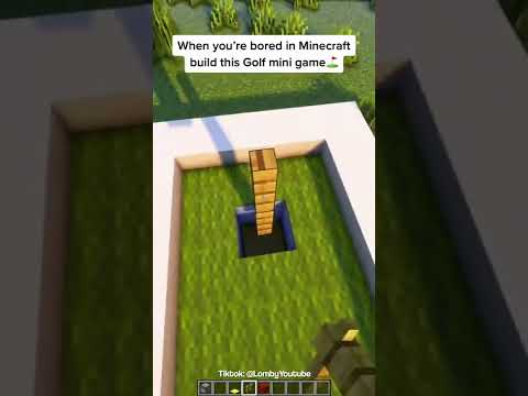 Minecraft: Golf Mini Game | #shorts