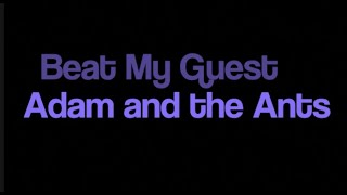 Adam &amp; the Ants Beat My Guest karaoke improved audio