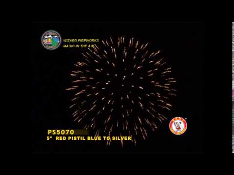 SB125WA08 - 5 INCH SHELL - WIZARD FIREWORKS - PS5070