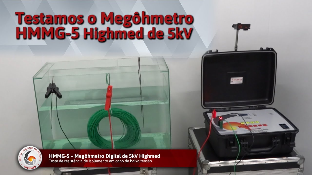 Como medir Resistência de Isolamento com o Megômetro HMMG-5 Highmed