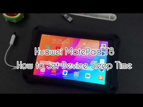 How To: Huawei MatePad T8 (How to set device sleep time)