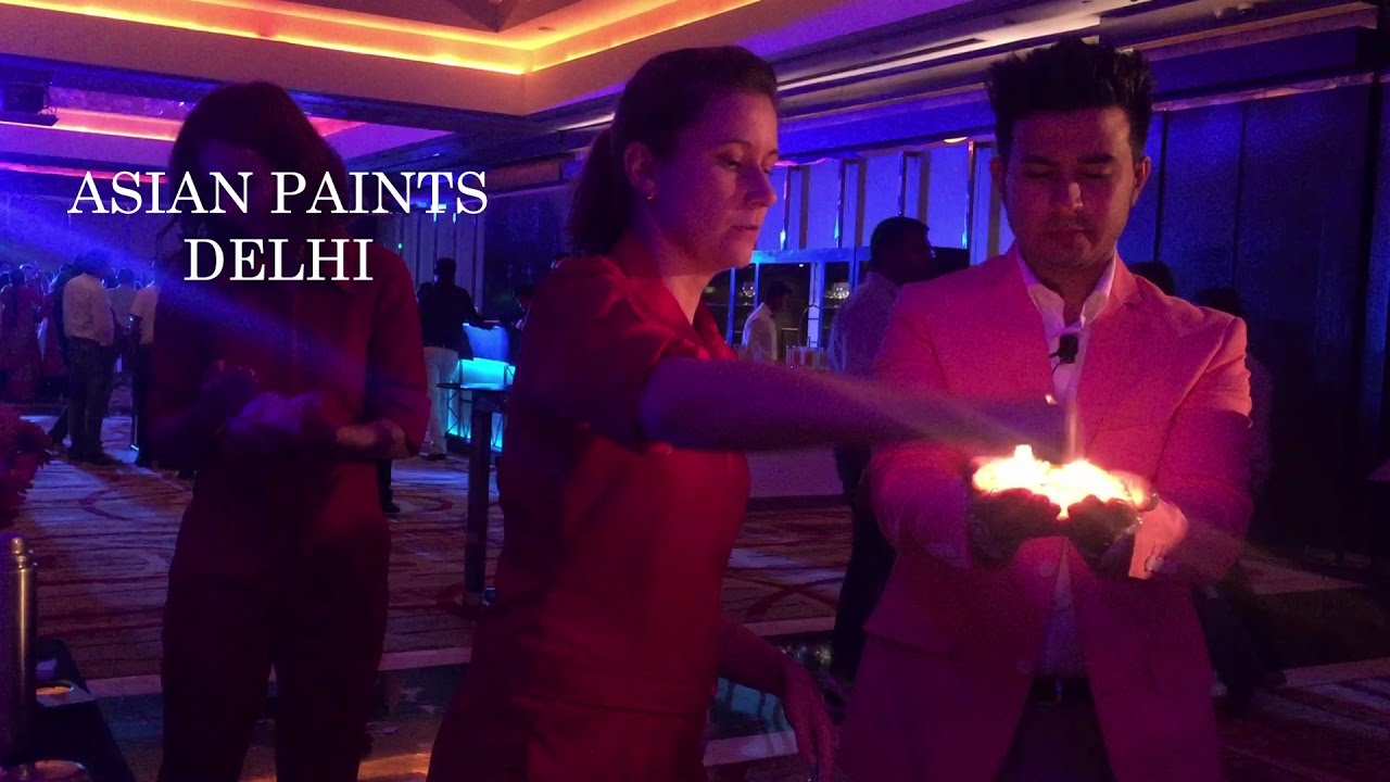 illusionist Rajesh Kumar Asian Paints Corporate Event Radisson Blu, Delhi