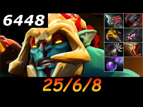 Dota 2 Huskar 6448 MMR 25/6/8 (Kills/Deaths/Assists) Ranked Full Gameplay