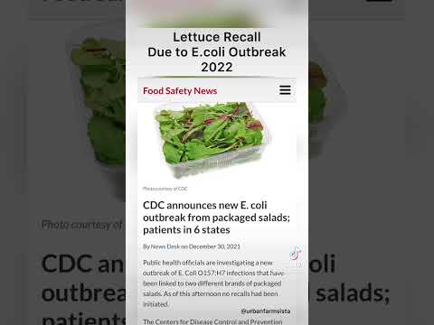 Salad recall due an to E. Coli Outbreak.