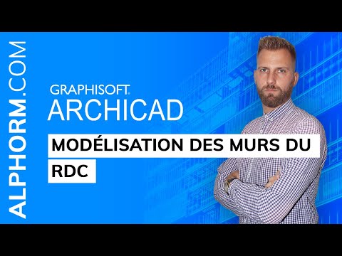 ArchiCAD 20 Atelier Architectural Modélisation des murs du RDC