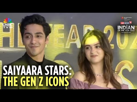 WATCH: Ahaan Panday & Aneet Padda's EMOTIONAL SPEECH At Indian of the Year Awards | Saiyaara | N18V