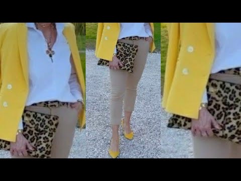 Modernas Y elegantes COMBINACIONES de ROPA de MODA para señoras de mas de 50 y 60 años