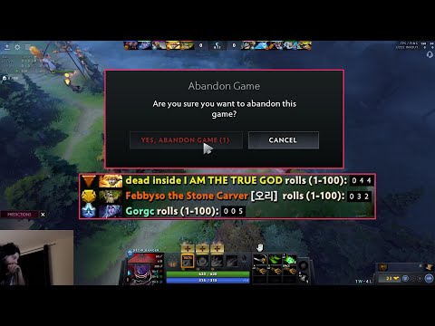 Gorgc Abandons the game after Rolling a 5 😂