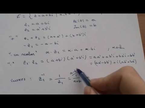 Numere complexe. Operatii cu numere complexe, sub forma algebrica.