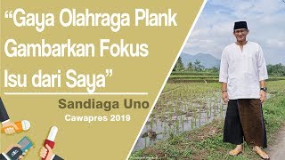 Berpose Plank dan Side Plank, Sandiaga Uno: Fokus Isu Saya dan Pak Prabowo