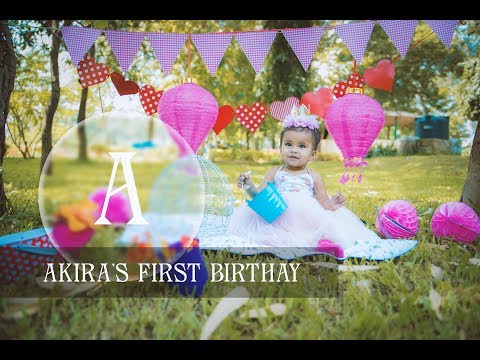Akira's first birthday invitation- Karuna & Ashwini