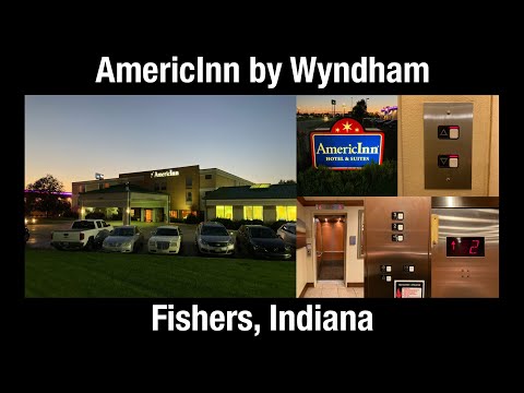 LONG BAR MT! Schindler 300A Hydraulic Elevator/Lift - AmericInn by Wyndham - Fishers, Indiana