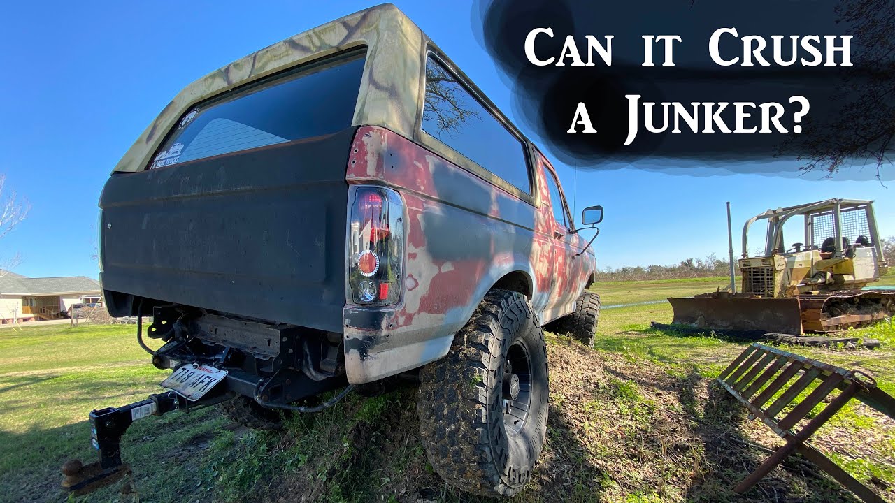 7.3 PowerStroke Bronco - 4WD Test..Watch til the END!