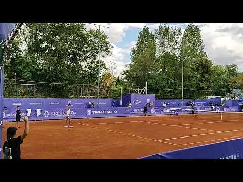 Cristina Dinu cu Panna Udvardy la Tiriac Foundation Trophy #Bucuresti #WTA