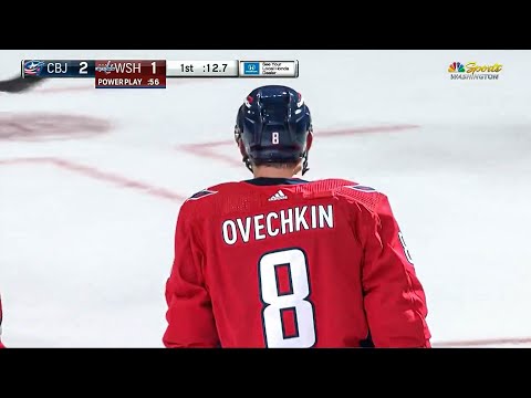 Шайба Овечкина в матче с Коламбус Блю Джекетс