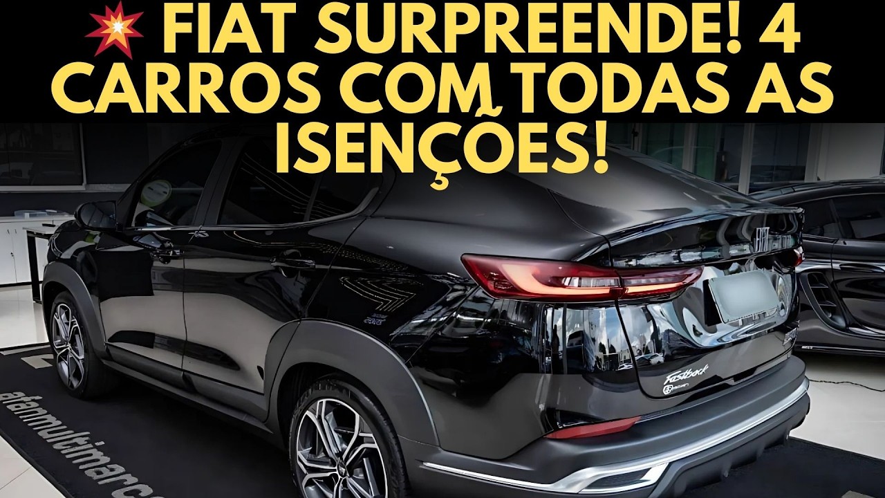 Fiat Libera 4 Carros PCD Com Isenção de IPI, ICMS e IPVA em 2025! Cronos, Argo, Pulse e Fastback!