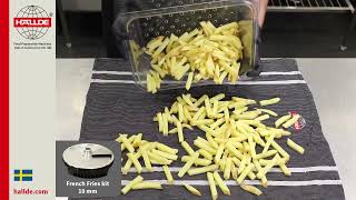 Cut French fries with RG-250 and RG-250 diwash