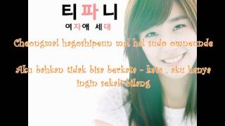 Tiffany SNSD -  Because it&#39;s You (Love Rain Ost) Romanization Lyrics &amp; Indo Sub