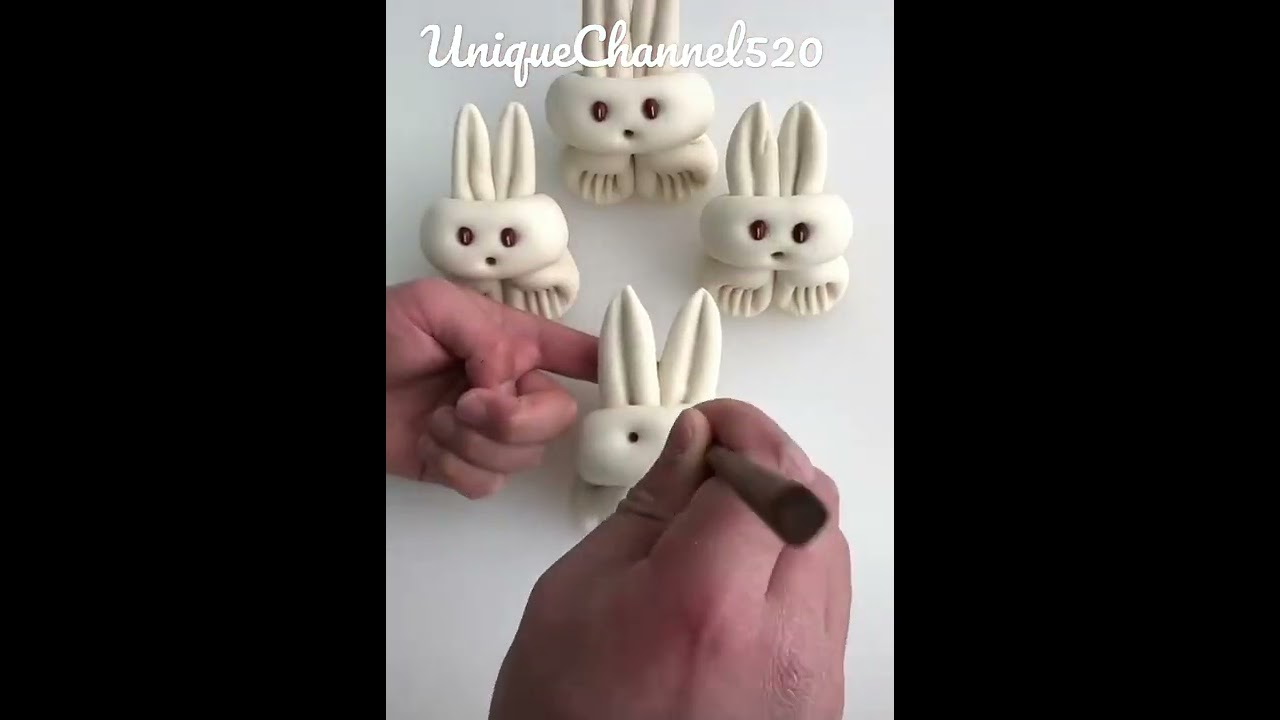 flour crafts ideas|how to make beautiful rabbit with flour|amazing video😍😍