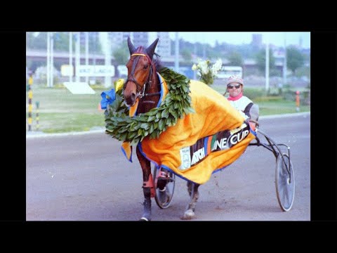 Dunita Hurst & Tommy Hanné vinner Match Line Cup på Solvalla 26 maj 1984. Segertid 1.15,0a/1 609 m.