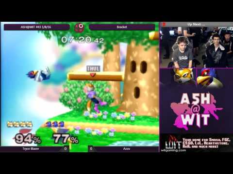 Tryce Blazer (Fox) vs Azzu (Falco) - ASH@WIT #43 Melee Bracket
