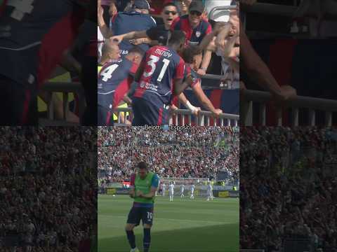 Belotti’s reaction to Esposito’s goal 🫂 #Belotti #CagliariCremonese #Esposito