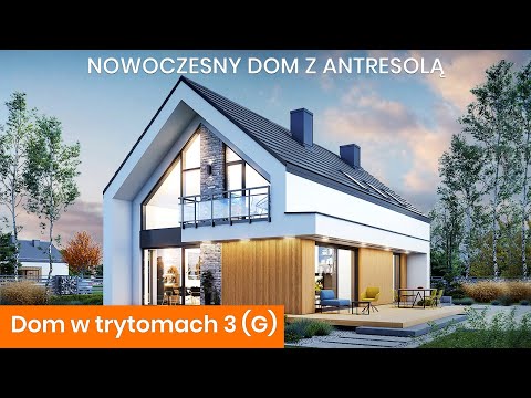 Dom w trytomach 3 (G) – Nowoczesny dom z antresolą - ARCHON+ Projekty Domów