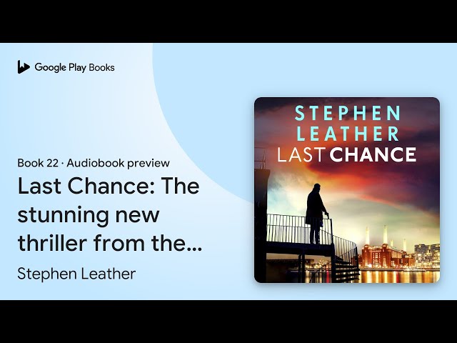 Vídeo relacionado con Last Chance: A stunning all-action thriller from the legendary SUNDAY TIMES bestselling author (The Spider Shepherd Thrillers Book 22) (English Edition)
