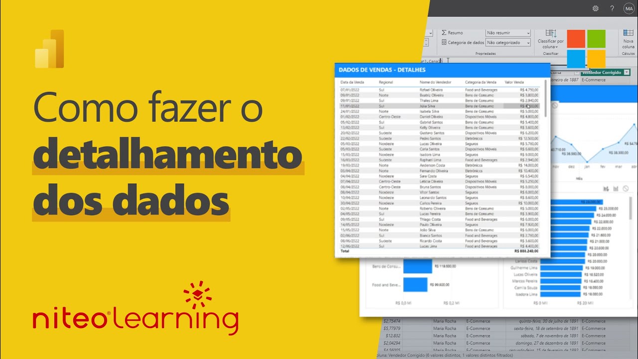 O que é e como usar DRILL THROUGH E DRILL DOWN no POWER BI