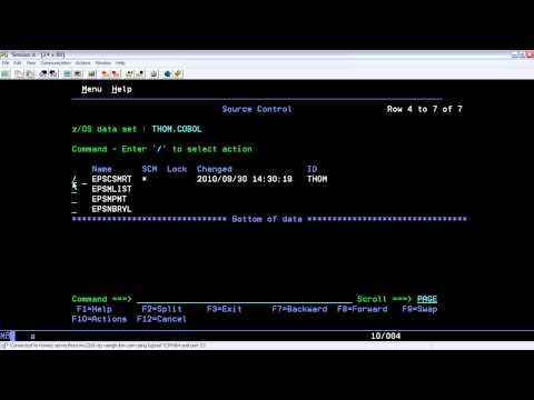 RTC 3.0: Using the ISPF client to work with host files in the SCM and submit builds
