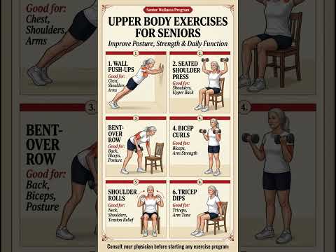 6 Best Upper Body Exercises for Seniors (Do These Daily!)