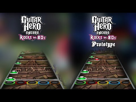 Guitar Hero 80's Prototype - "Wrathchild" Chart Comparison